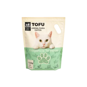 Tofu Natural Quibro 6L – Areia para Gatos com Fragrância Té Verde