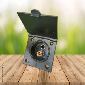 Tomada de Duche I exterior encastrável com tampa RK Reich – Cor: Preto