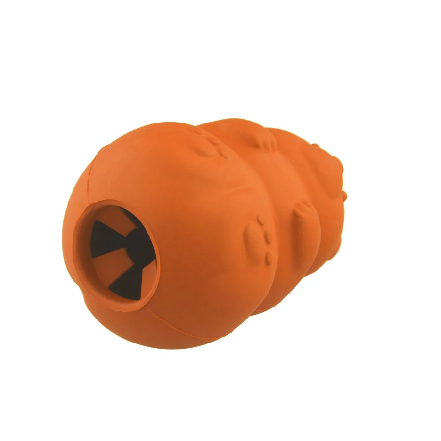 Tootoy! Bear dispenser Chew Toy Laranja mordedor com dispensador de snacks para cães - Image 2