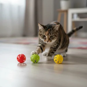 Tootoy! Chase & Play Bola interativa com guizo para gatos