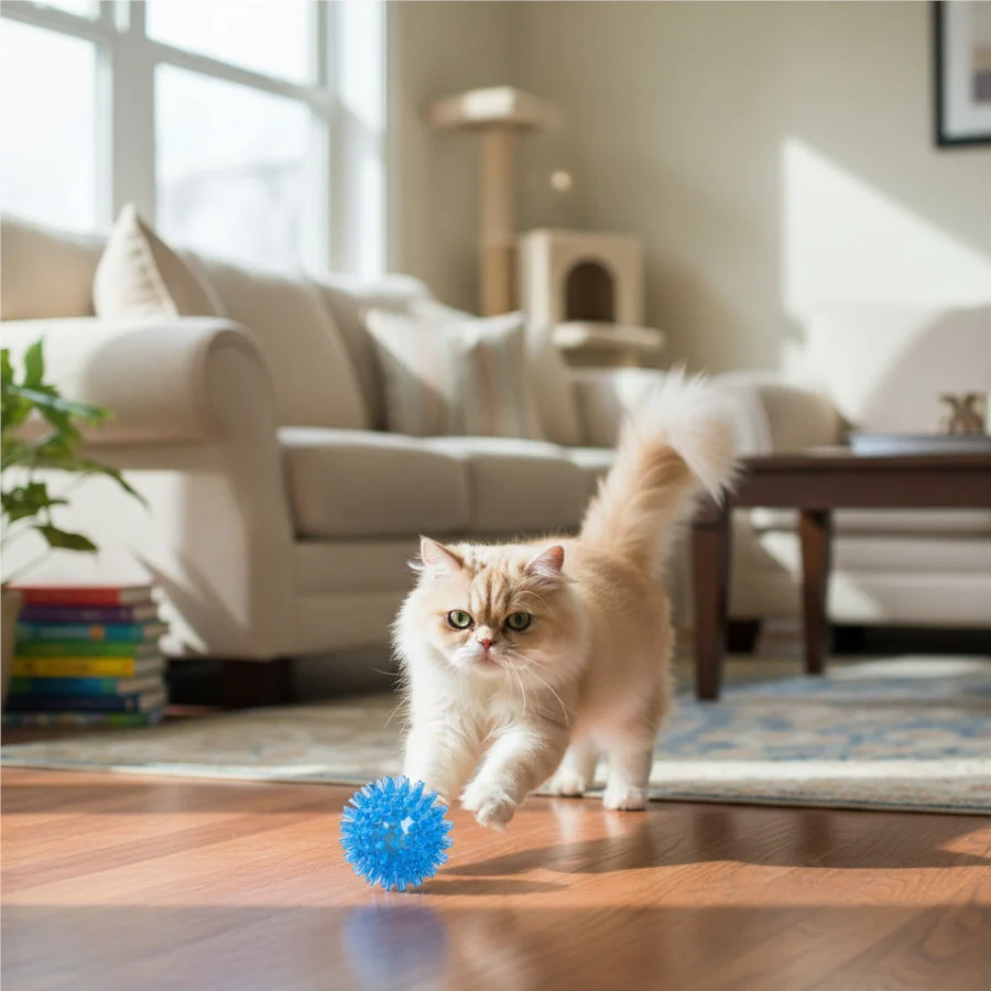 Tootoy! Chase Play Flash Ball Bola para gatos