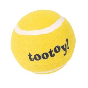 Tootoy! Chase Squeaker Ball Amarela bola de ténis para cães