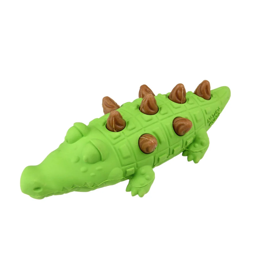 Tootoy! Chew Croco Treat mordedor dispensador de snacks para cães