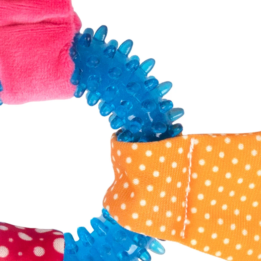 Tootoy! Chew Ring Hippo Multicolor Mordedor para cachorros - Image 2