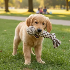 Tootoy! Pull Bola com apito e corda para cães