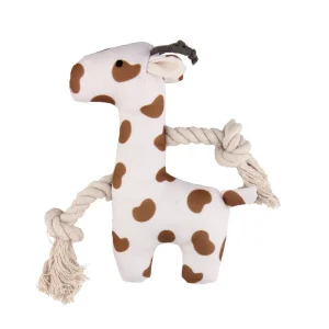 Tootoy! Puppy White Giraffe peluche com som para cães
