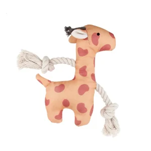 Tootoy! Puppy Yellow Giraffe peluche com som para cães