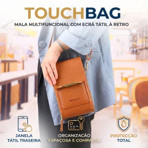 TouchBag | Mala multifuncional com ecrã tátil traseiro