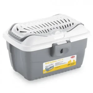 Transportadora Mini Gulliver para pequenos animais – Kerbl – Cor do Produto: Cinzento claro