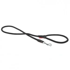 Trela de nylon redonda para cães – Ferribiella – Cor do Produto: Preto | Medidas: 122 cm/10 mm