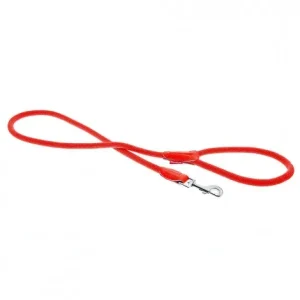 Trela de nylon redonda para cães – Ferribiella – Cor do Produto: Vermelho | Medidas: 122 cm/10 mm