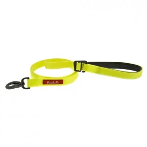 Trela de treino Fun impermeável para cães – Ferribiella – Cor do Produto: Amarelo néon | Medidas: 180 cm/15 mm