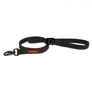 Trela de treino Fun impermeável para cães – Ferribiella – Cor do Produto: Preto | Medidas: 180 cm/15 mm