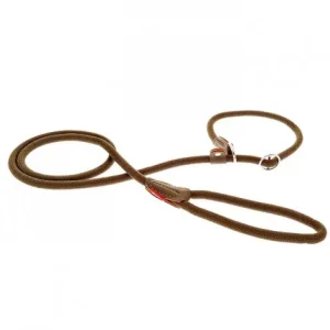 Trela estranguladora – Ferribiella – Cor do Produto: Castanho | Medidas: 12 mm x 183 cm