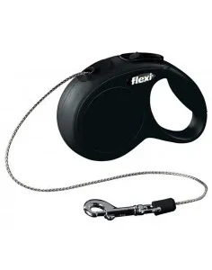 Trela Extensível Flexi New Classic (Fio/Tam. S) 8 Mt / 12 Kg (Preto)