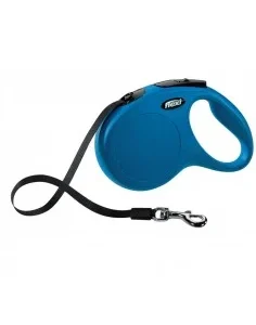Trela Extensível Flexi New Classic (Fita/Tam. Xs) 3 Mt / 12 Kg (Azul)