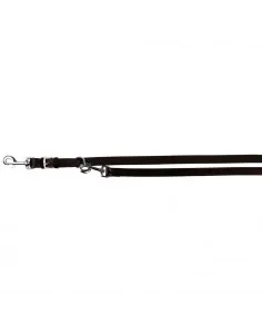Trela para Cão Ajustável em Pele Macia Active 2,50 Mt/22 Mm (Preto)