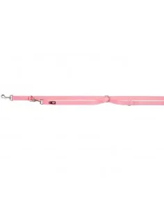 Trela para Cão Ajustavel Premium (L-Xl) 2,00 Mt / 25 Mm (Rosa)