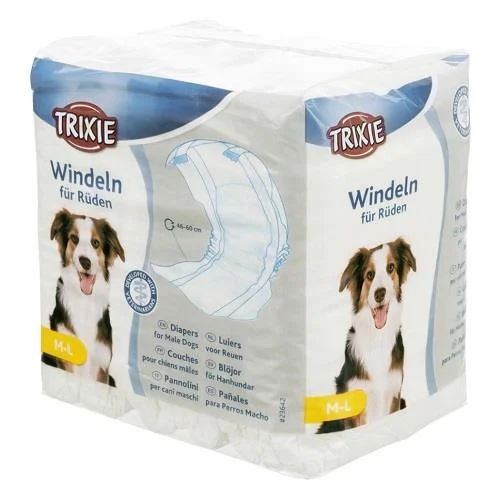 TRIXIE FRALDA P/CÃO M-L 12 UN.