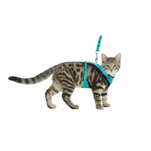 Trixie Peitoral Y em Malha com Trela – Peitoral e trela elástica para gatos