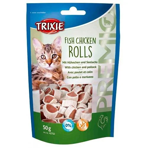 TRIXIE PREMIO FISH CHICKEN ROLLS FRANGO E PEIXE 50GR - Image 2
