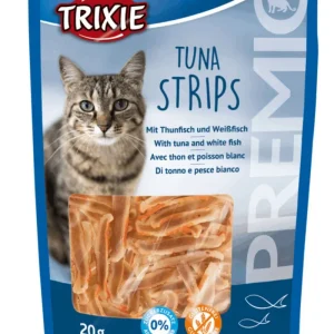 Trixie Premio Strips Atum e Peixe Branco – Snack para gatos 20 g