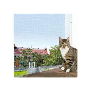Trixie Rede de Proteção Transparente – Rede para janelas e varandas para gatos