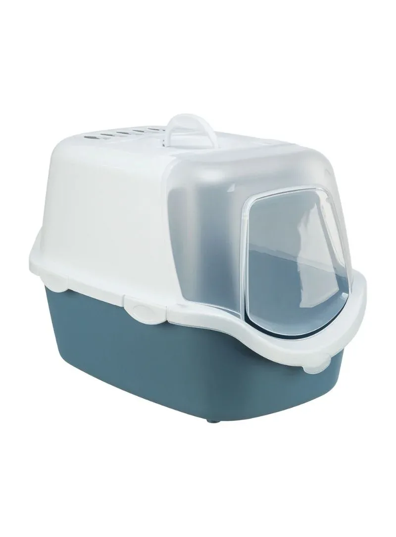 Trixie Vico Open Top Azul – WC fechado com frente basculante para gatos