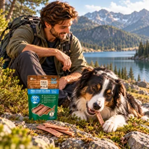 True Origins Pele de Pescada Rosa Snack para Cães