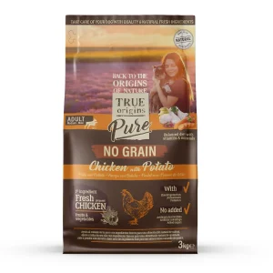 True Origins Pure Adult Ração de Frango No Grain para cães