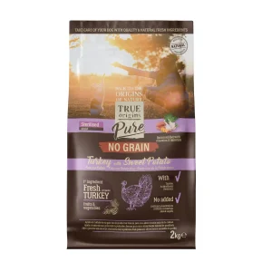 True Origins Pure Adult Sterilised Grain Free Ração de peru para gatos