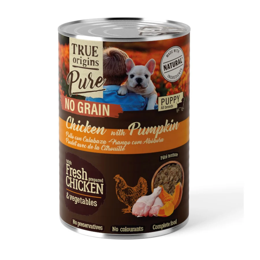 True Origins Pure Frango lata para cachorros