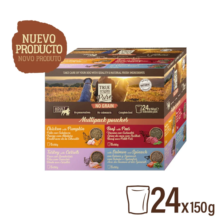 True Origins Pure Multipack Comida húmida Carne e Peixe em saquetas para cães - Multipack - Image 2