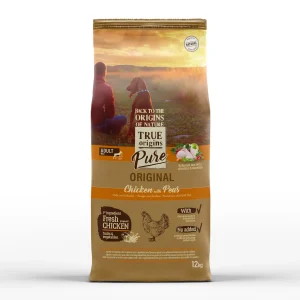 True Origins Pure Ração de Frango e ervilhas para cães adultos de raças Maxi