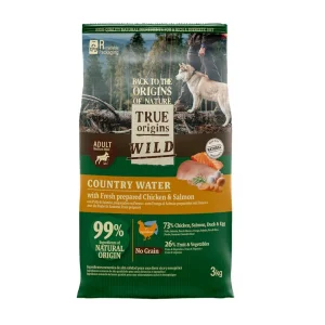 True Origins Wild Adult Country Water Frango e Salmão ração para cães