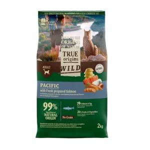 True Origins Wild Adult Pacific Salmão ração para gatos