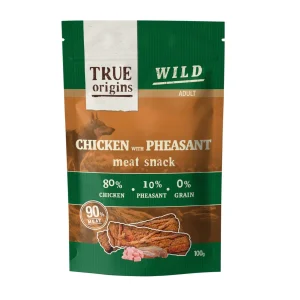 True Origins Wild Adult Snack de frango e faisão para cães Pack Poupança!