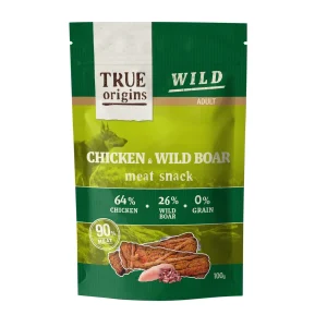 True Origins Wild Adult Snack de frango e javali para cães Pack Poupança!