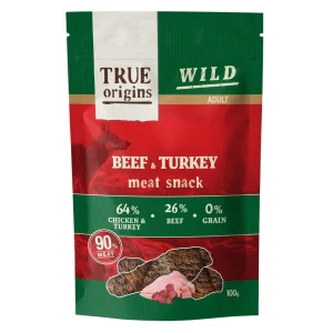 True Origins Wild Adult Snack de vitela e peru para cães Pack Poupança!