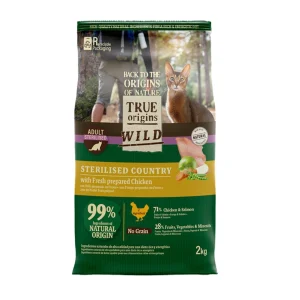 True Origins Wild Adult Sterilised Frango Ração para gato