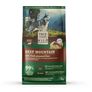 True Origins Wild Deep Mountain ração de veado para cães