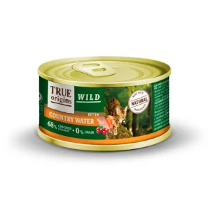 True Origins Wild Kitten Country Water Frango e Salmão lata