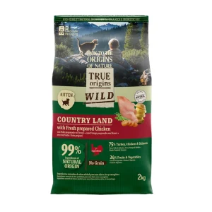 True Origins Wild Kitten Frango e Peru Ração para gatos
