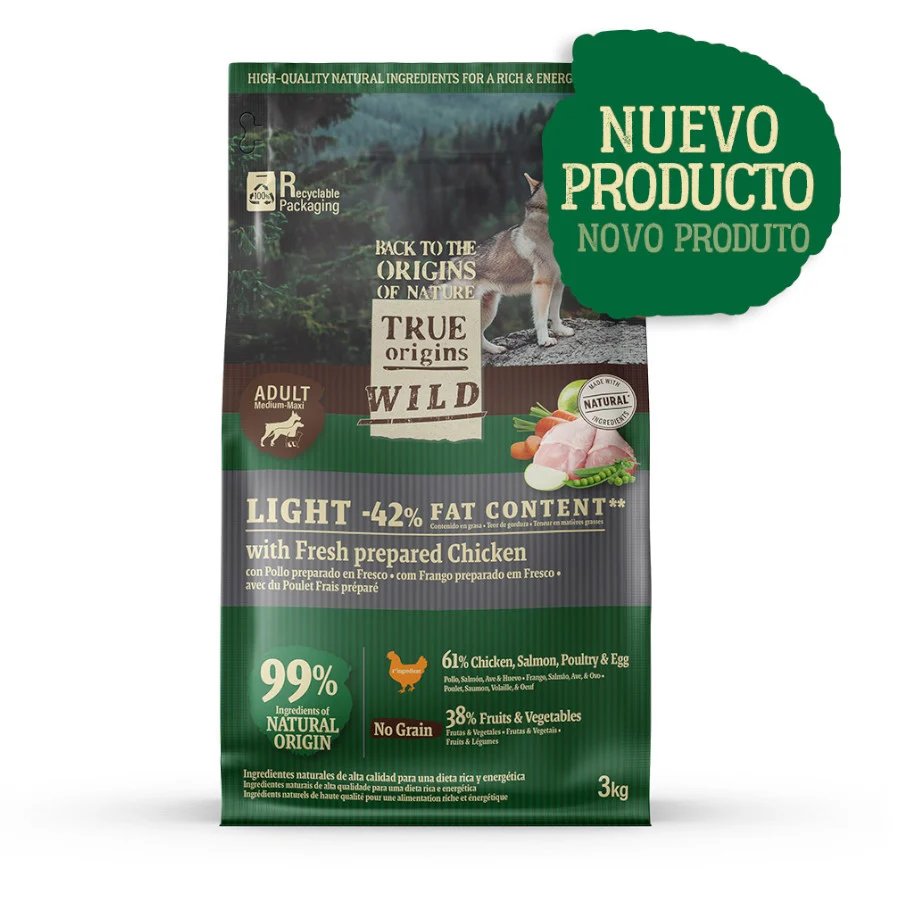 True Origins Wild Light ração de frango para cães - Image 2