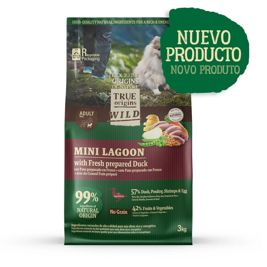 True Origins Wild Mini Lagoon ração de pato para cães - Image 2