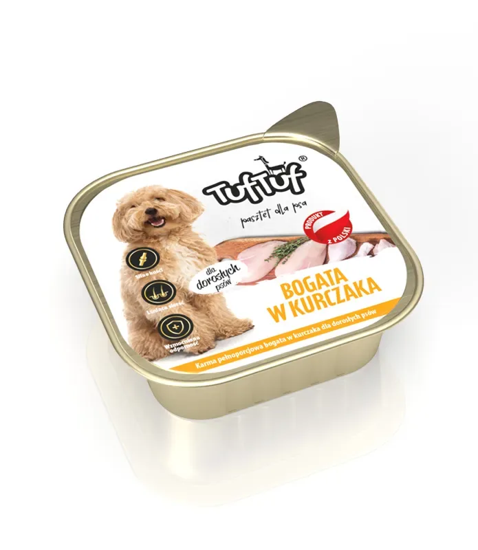 Tuf Tuf Patê para Cão Rico em Frango 300g