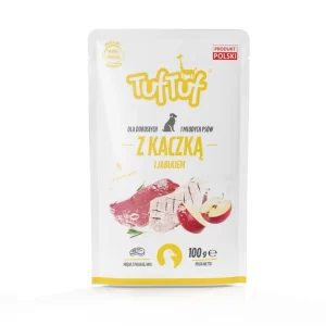 Tuf Tuf Saqueta para Cão de Pato e Maçã 100g