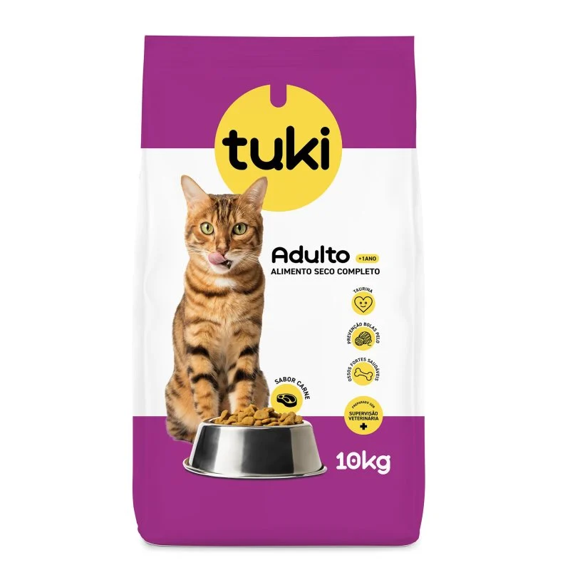 TUKI Carne – Ração seca para gato adulto