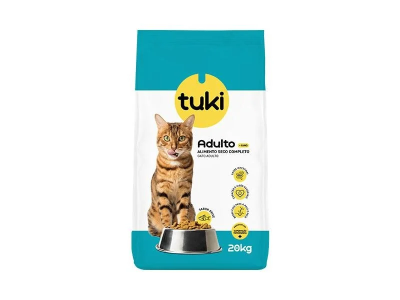 TUKI Peixe – Ração seca para gato adulto