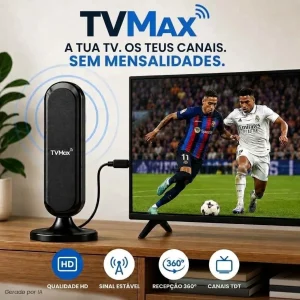TVMax: Antena de captação de canais 4K e 1080P HD
